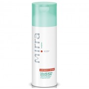 Гель для душа MIRRA зелёный шум — упаковка, пена, применение