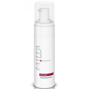 Очищающий мусс MIRRA — упаковка, текстура, пенка на коже